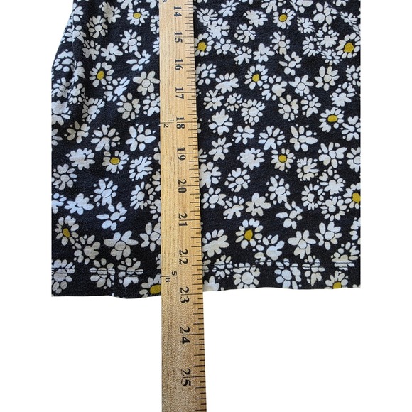 LOFT Outlet Womens XL Black Daisy Floral Cotton 3/4 Sleeve Top SP24 794543 - Picture 7 of 8